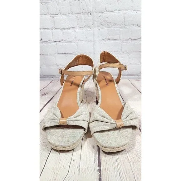 Lucky Brand Macrimay Espadrille Wedge Sandals Women's Size 8.5
