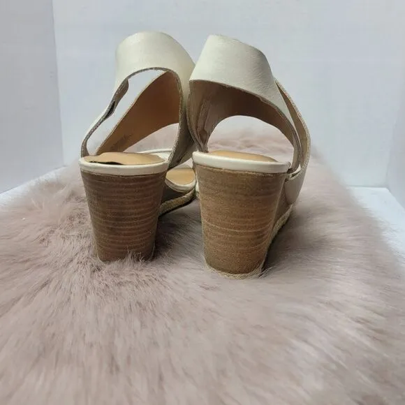 Lucky Brand Womens LK-Lowden Wedge Platform Sandals Sandshell Size 8.5 M US