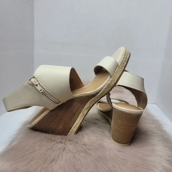 Lucky Brand Womens LK-Lowden Wedge Platform Sandals Sandshell Size 8.5 M US