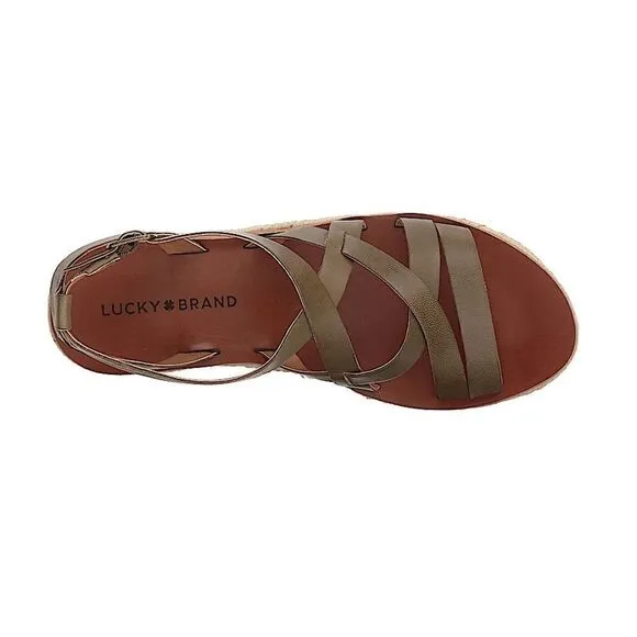 Lucky Brand Jasmei Leather Esapdrille Sandals