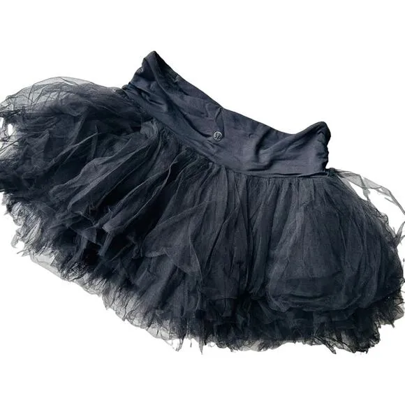 Lululemon Rehearsal TuTu Black Small/Medium RARE Ballet Dance Skirt Vintage Lulu