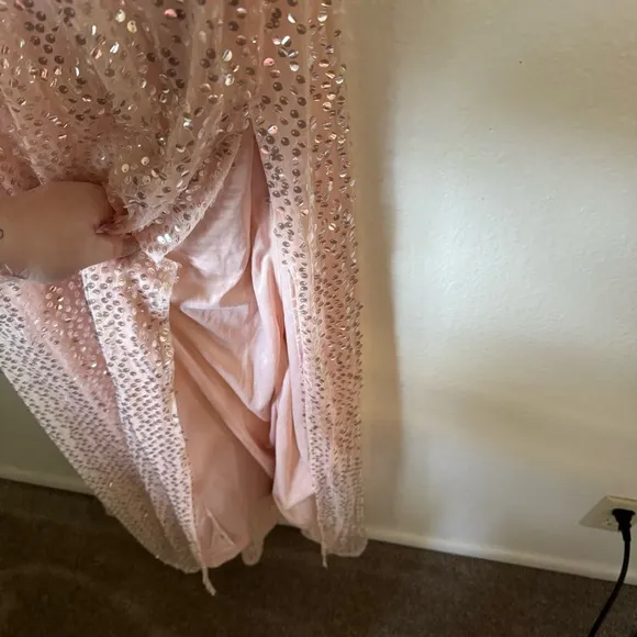 Lulus | Jane Ann Blush Pink Sequin Maxi Dress
