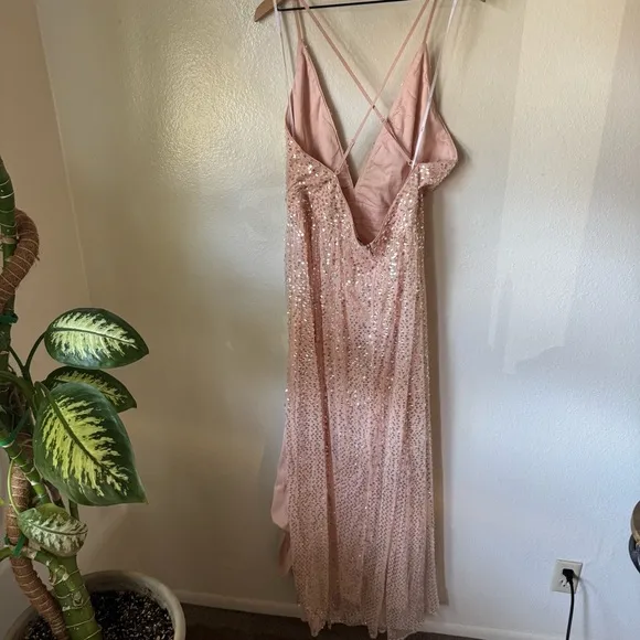 Lulus | Jane Ann Blush Pink Sequin Maxi Dress