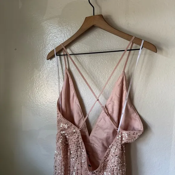Lulus | Jane Ann Blush Pink Sequin Maxi Dress