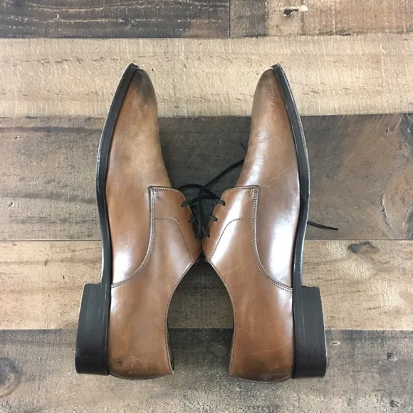 M. Gemi Dress Shoes Lace Up Derby Mens Sz 42(9.5)