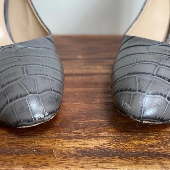 M. Gemi The Lustro Grey Croco Heels Size Size 6