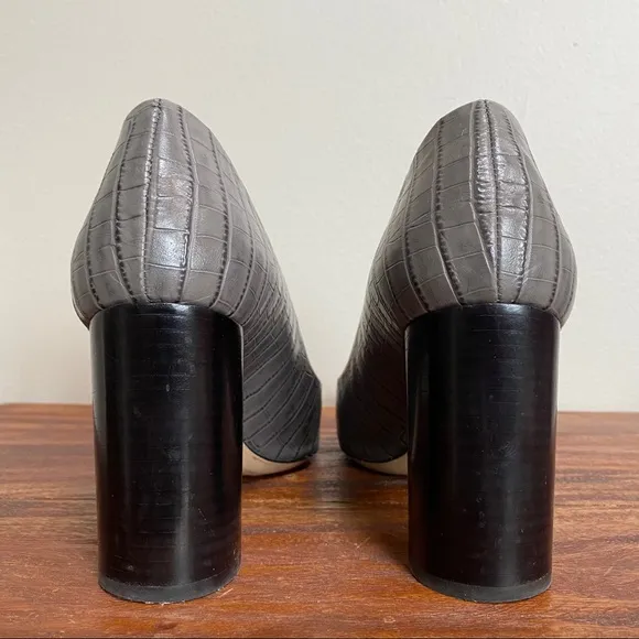 M. Gemi The Lustro Grey Croco Heels Size Size 6