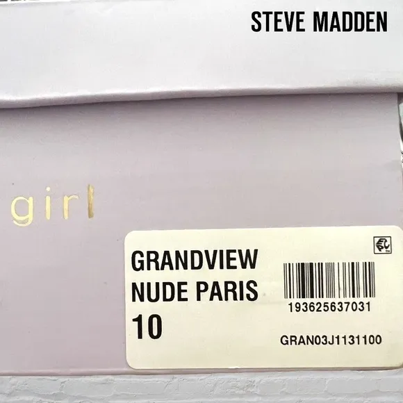 MADDEN Girl Grandview Stacked Wooden Platform Sandals in Nude
