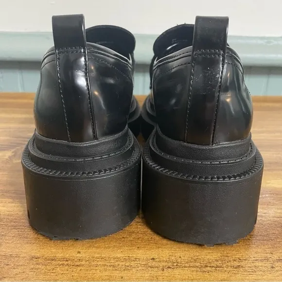 Madden Girl Platforms Black Loafers G Malone Steve Madden Y2K Chunky platforms 8