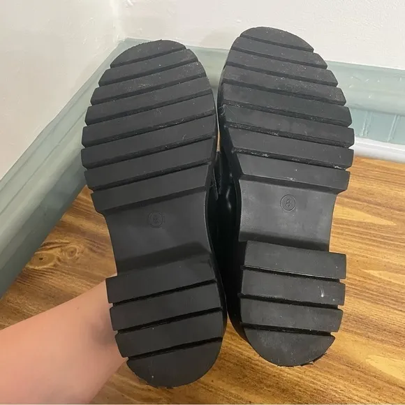 Madden Girl Platforms Black Loafers G Malone Steve Madden Y2K Chunky platforms 8
