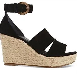 MADE IN BRAZIL - Matisse wedge black suede sandal