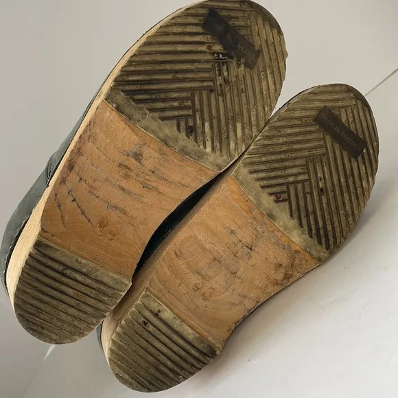 Made in Sweden Shearling Clog Boots Size 5.5 EURO 36