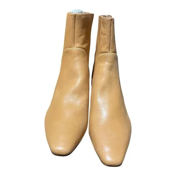 MADEWELL Boots WMNS 11 Sand Leather The Dimes Low Kitten-Heel Ankle Tan Spring