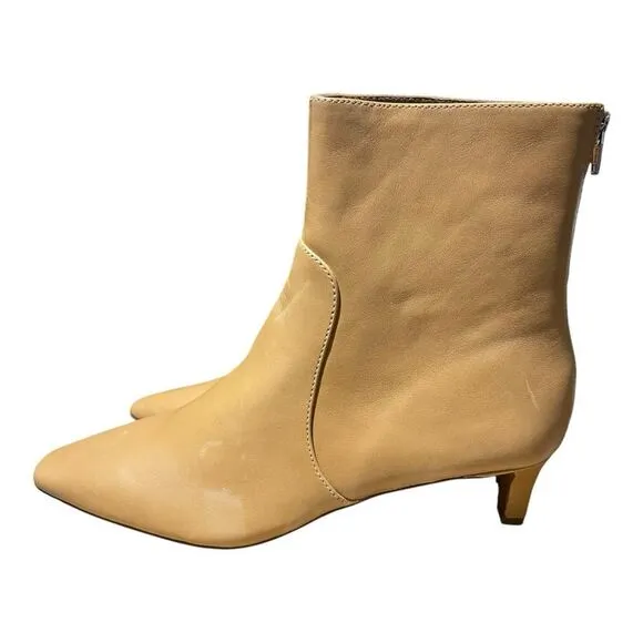 MADEWELL Boots WMNS 11 Sand Leather The Dimes Low Kitten-Heel Ankle Tan Spring