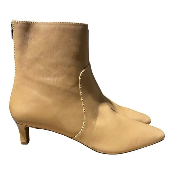 MADEWELL Boots WMNS 11 Sand Leather The Dimes Low Kitten-Heel Ankle Tan Spring