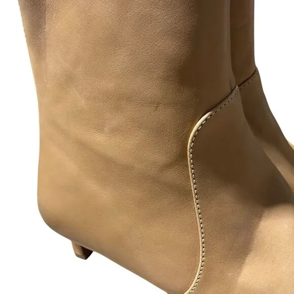 MADEWELL Boots WMNS 11 Sand Leather The Dimes Low Kitten-Heel Ankle Tan Spring