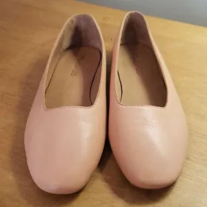 Madewell Cory Leather Ballet Flats Shoes Coral womens sz 7