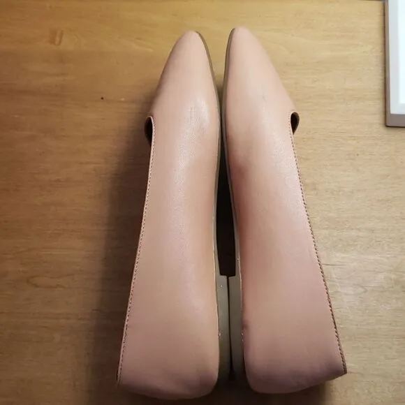 Madewell Cory Leather Ballet Flats Shoes Coral womens sz 7