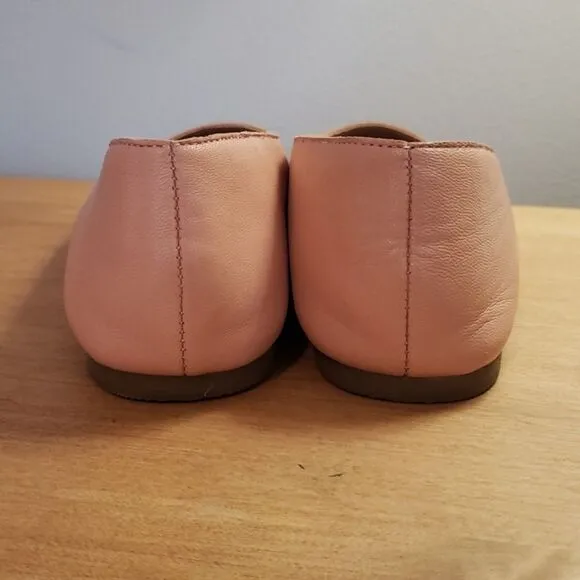 Madewell Cory Leather Ballet Flats Shoes Coral womens sz 7