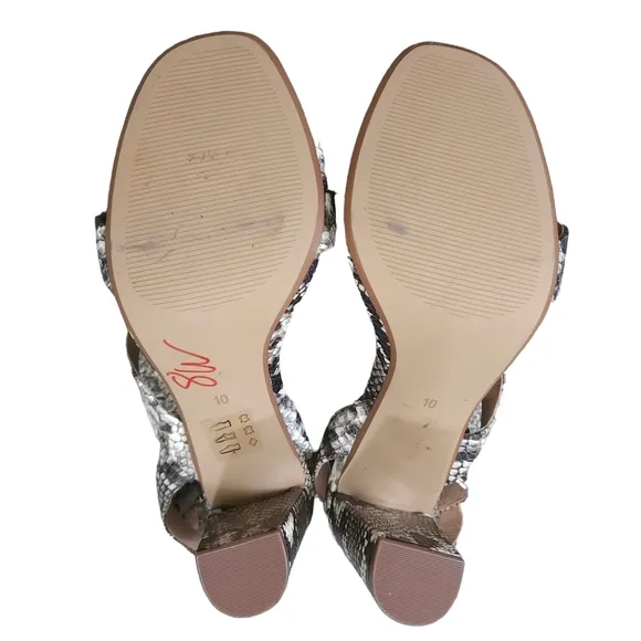 Madewell Snake The Liv Sandal in Snake Embossed Leather