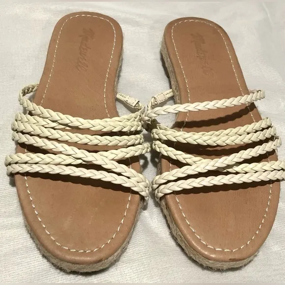 Madewell The Kathryn Espadrille Slide Sandals