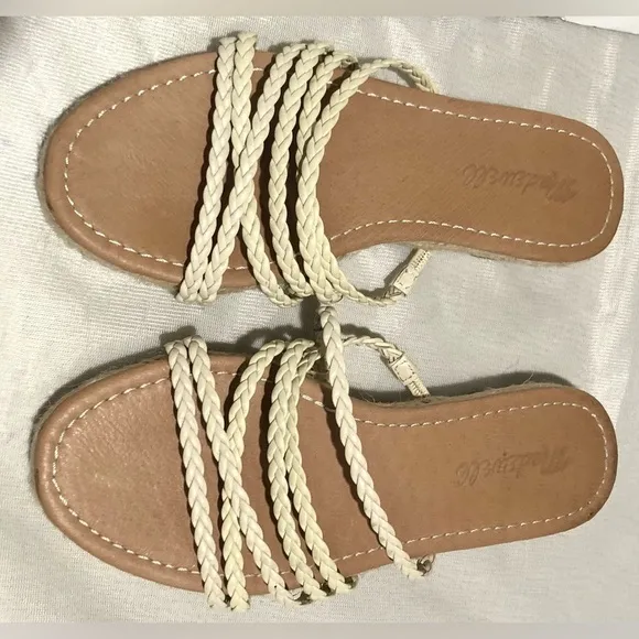 Madewell The Kathryn Espadrille Slide Sandals