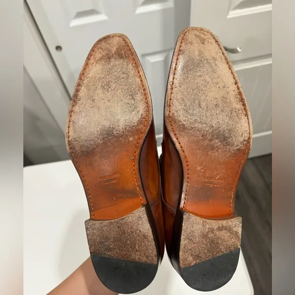 Magnanni Monk Strap Leather Dress Shoes