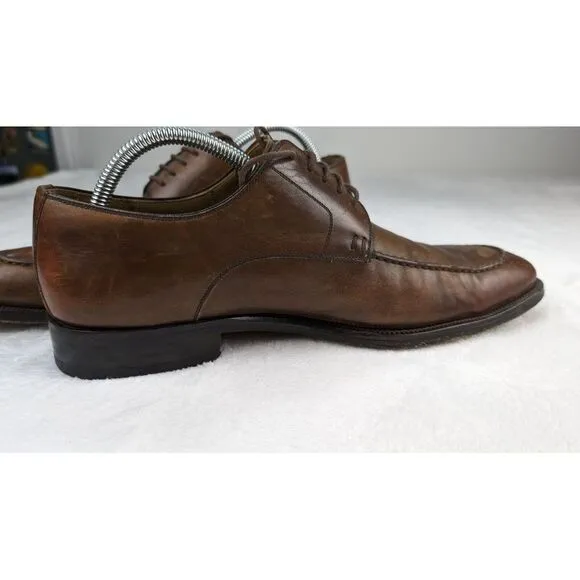 Magnanni Split Toe‎ Brown Mens Dress Shoes size 9.5 11323