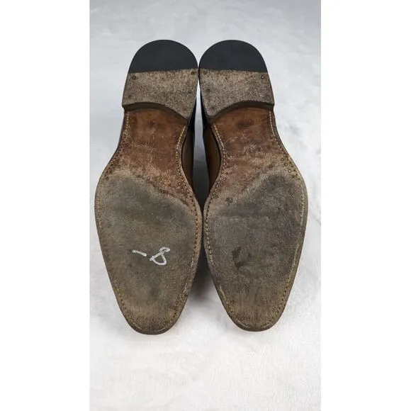 Magnanni Split Toe‎ Brown Mens Dress Shoes size 9.5 11323