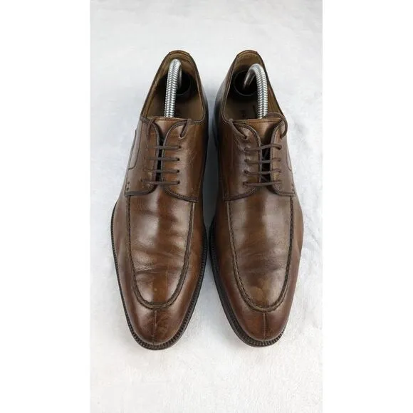 Magnanni Split Toe‎ Brown Mens Dress Shoes size 9.5 11323