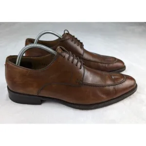 Magnanni Split Toe‎ Brown Mens Dress Shoes size 9.5 11323