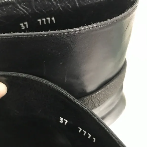 Maiyet Black High Heel Boots with Buckle Detail