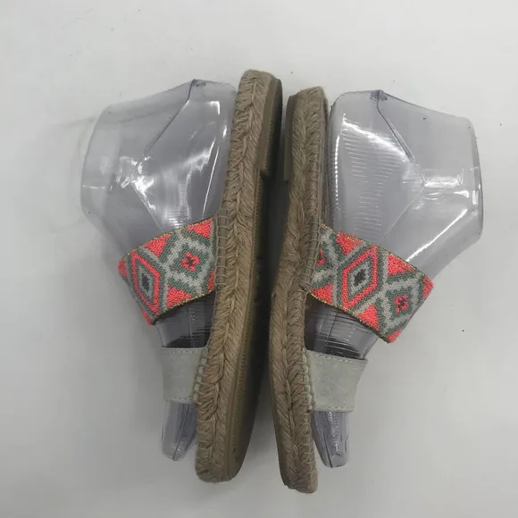 Manebi Embroidered Aztec Espadrille Sandals