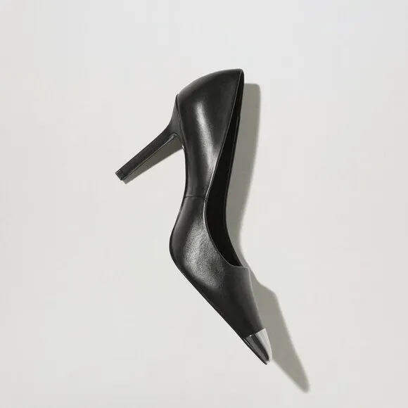 Mango Wally Metal Pointed Toe Court Shoes – Size 40 (US 9)​