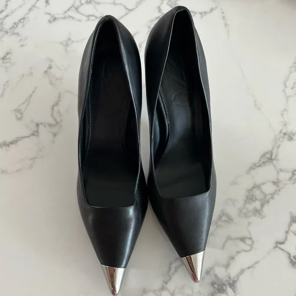 Mango Wally Metal Pointed Toe Court Shoes – Size 40 (US 9)​