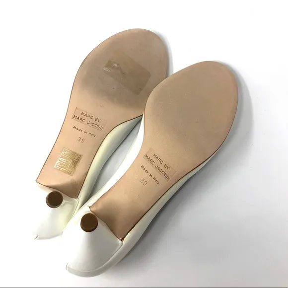 MARC by MARC JACOBS white patent leather shoes, made in Italy l, size 39