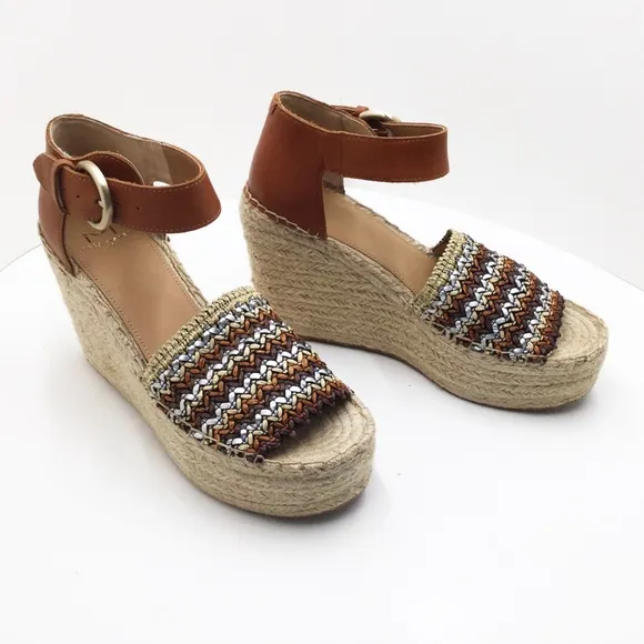 🆕{MARC FISHER} Alida Wedge  Espadrille Sandals