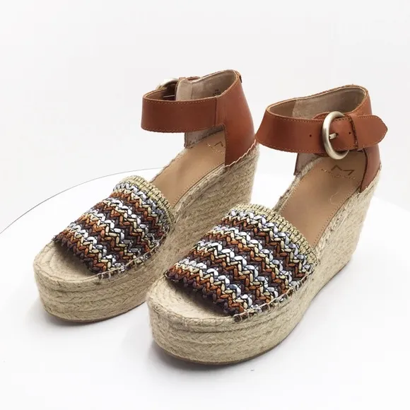 🆕{MARC FISHER} Alida Wedge  Espadrille Sandals