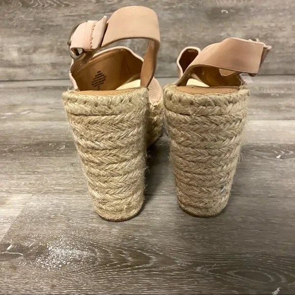 Marc Fisher | Andela Espadrille Wedge Slingback Sandals Light Pink Size 9.5