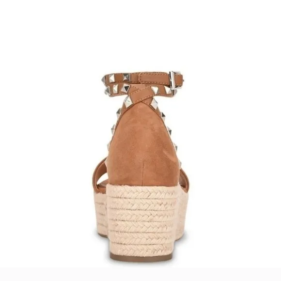 MARC Fisher Jazlyn Suede Espadrille Wedge Sandals Size 8