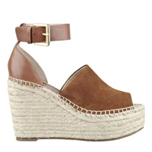 Marc Fisher LTD Adalyn Espadrille Wedge Sandals 9.5M EUC Brown