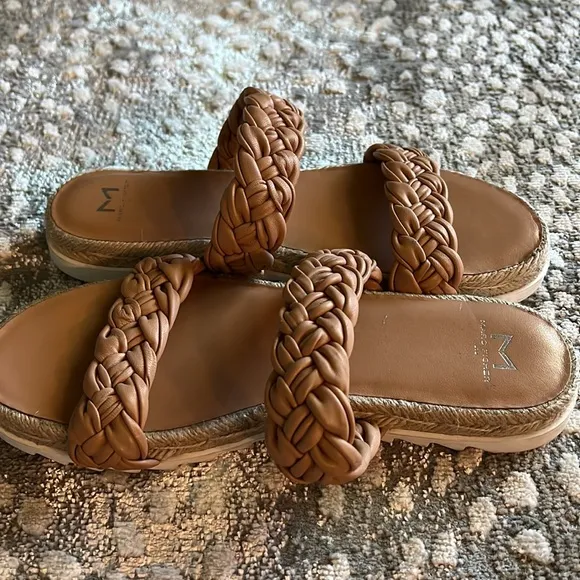 MARC FISHER LTD Jaimee Espadrille Slide Sandals - Women’s 8.5 M