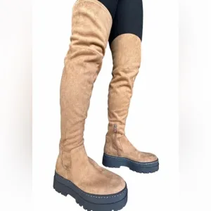 Marc Fisher over the knee platform boots
