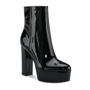 Marc Fisher Platform Leather Boots Black