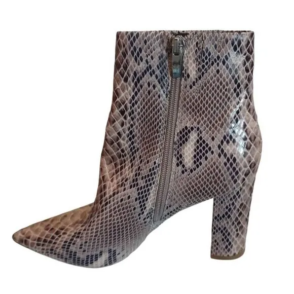 Marc Fisher Snakeskin Boots 8.5M