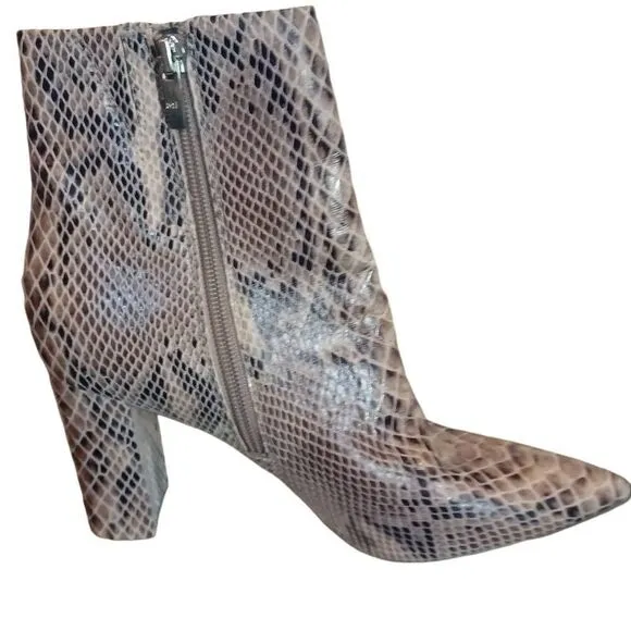 Marc Fisher Snakeskin Boots 8.5M