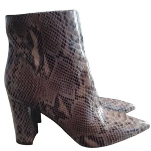 Marc Fisher Snakeskin Boots 8.5M