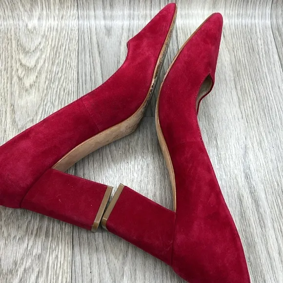 MARC FISHER ZALA BLOCK HEEL POINTY TOE PUMP