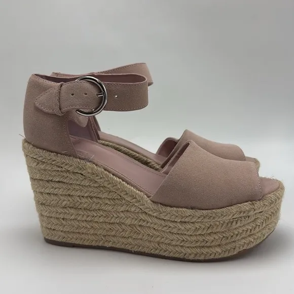 Marc FisherCala Platform Wedge Sandals blush pink size 9
