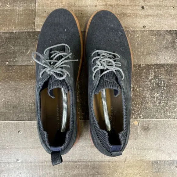 Mark Nason Mens Size 13 Oxford Dress Shoes Black Tan Lace Up Leather Upper